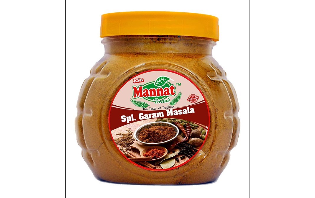 KSR Mannat Brand Spl. Garam Masala    Plastic Jar  235 grams